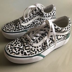 Leopard print VANS stackforms